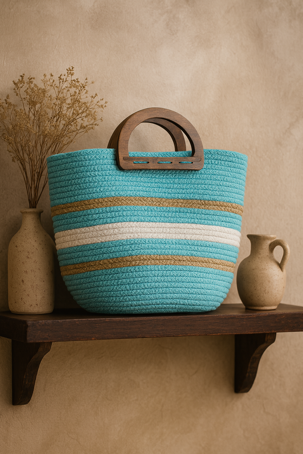 FLO's Azure Drift Crochet Tote