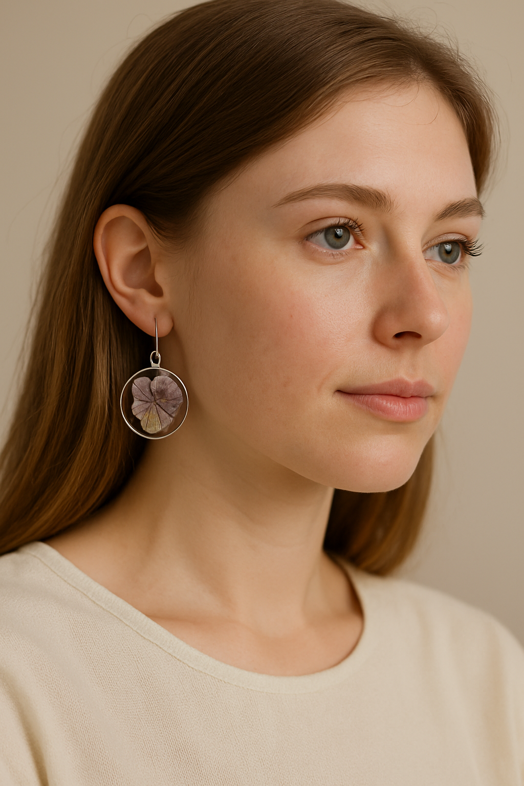 FLO's Violet Elegance Drop Earrings