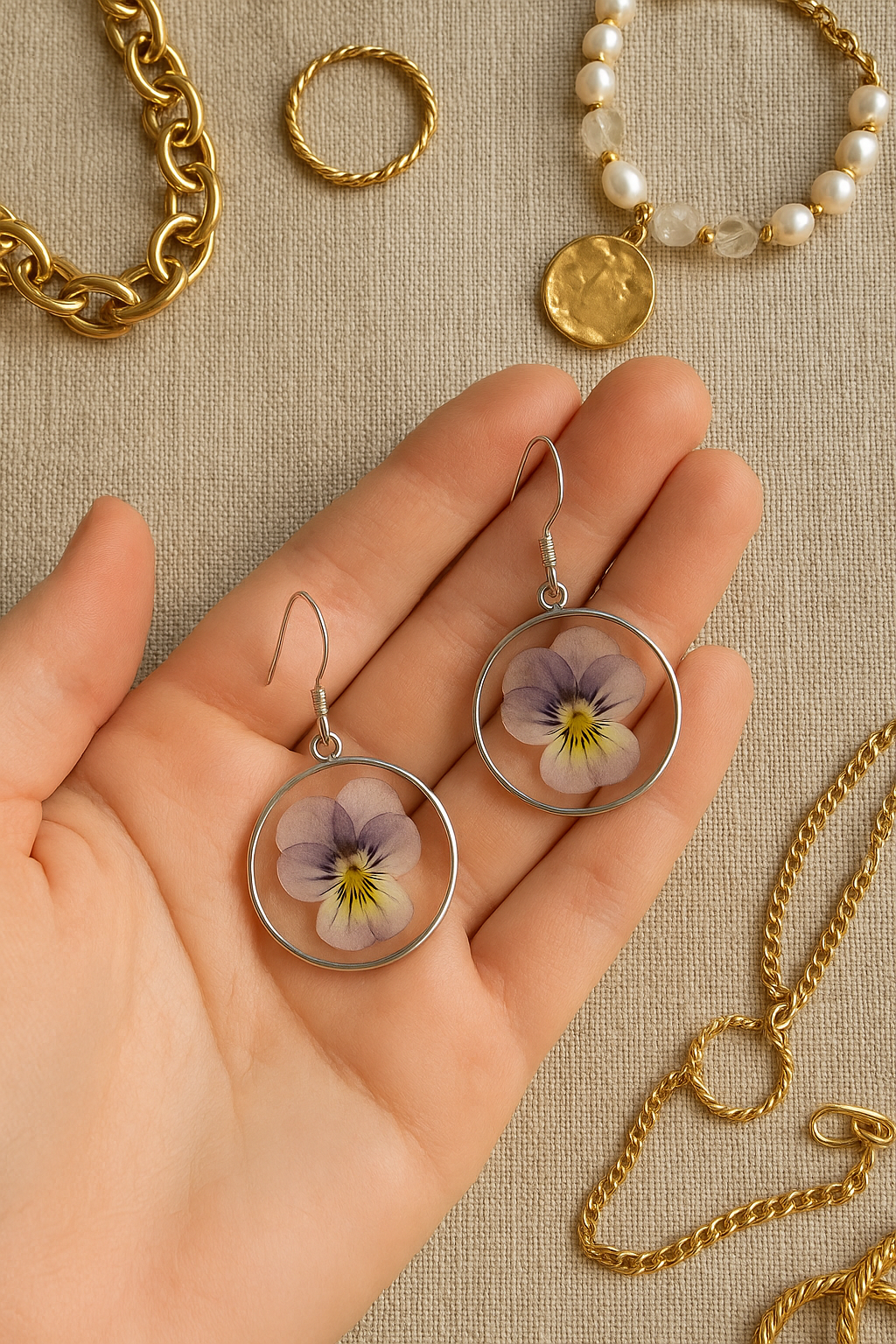 FLO's Violet Elegance Drop Earrings