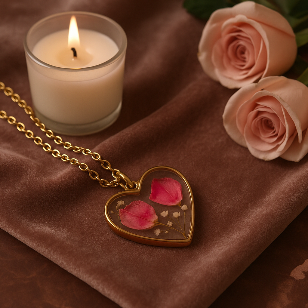 FLO's Eternal Rose Heart Pendant