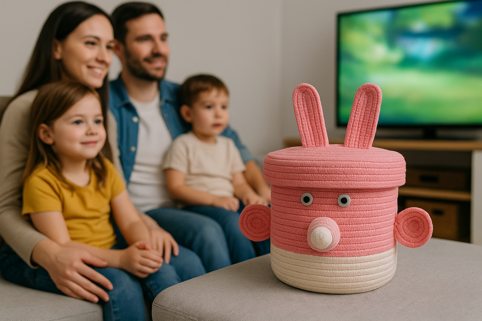 Bunny-Themed Baby Girl Announcement Boxes