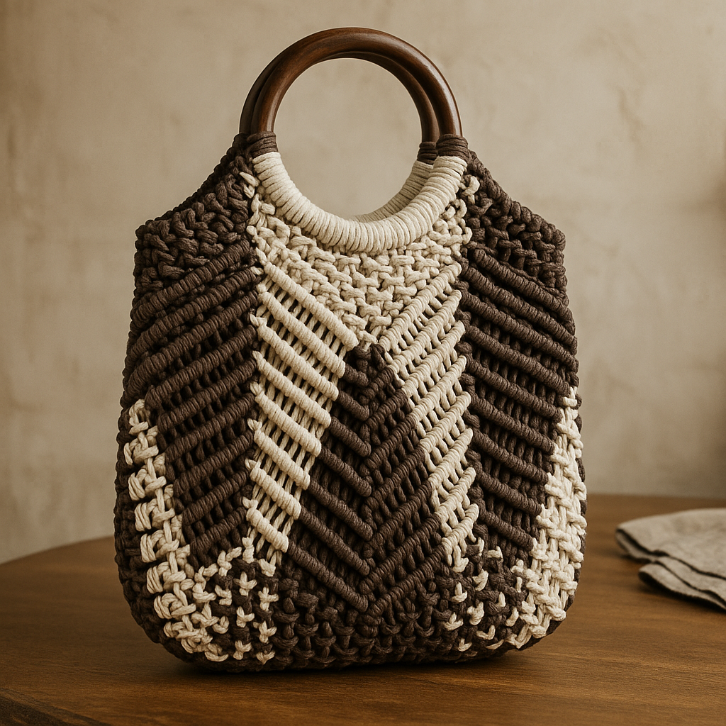 FLO's Sunny Chevron Crochet Tote Bag