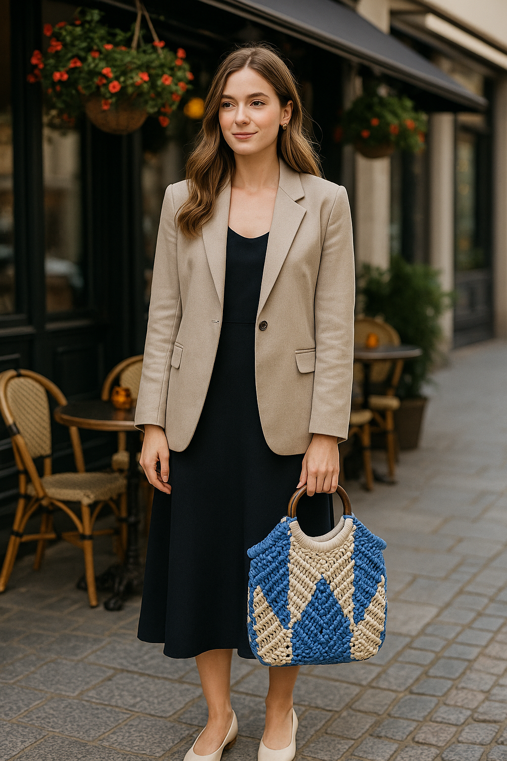FLO's Sunny Chevron Crochet Tote Bag