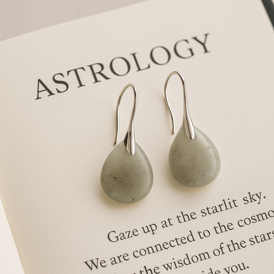 FLO's Labradorite Teardrop Stone Earrings