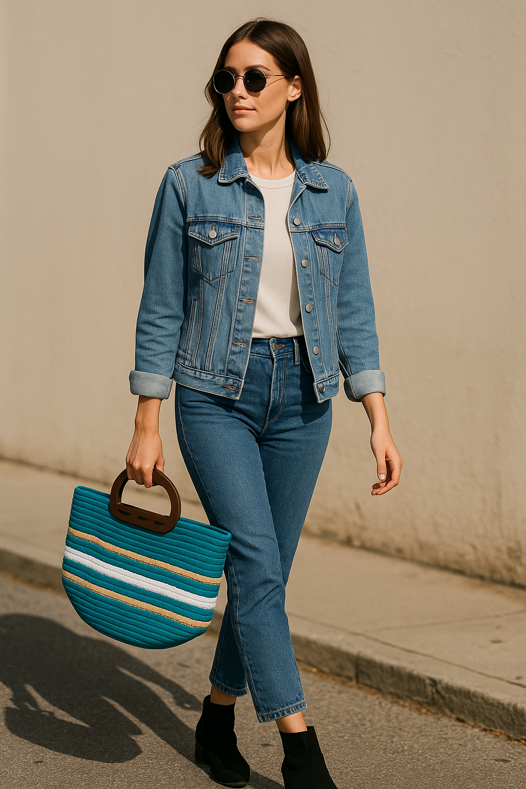 FLO's Azure Drift Crochet Tote