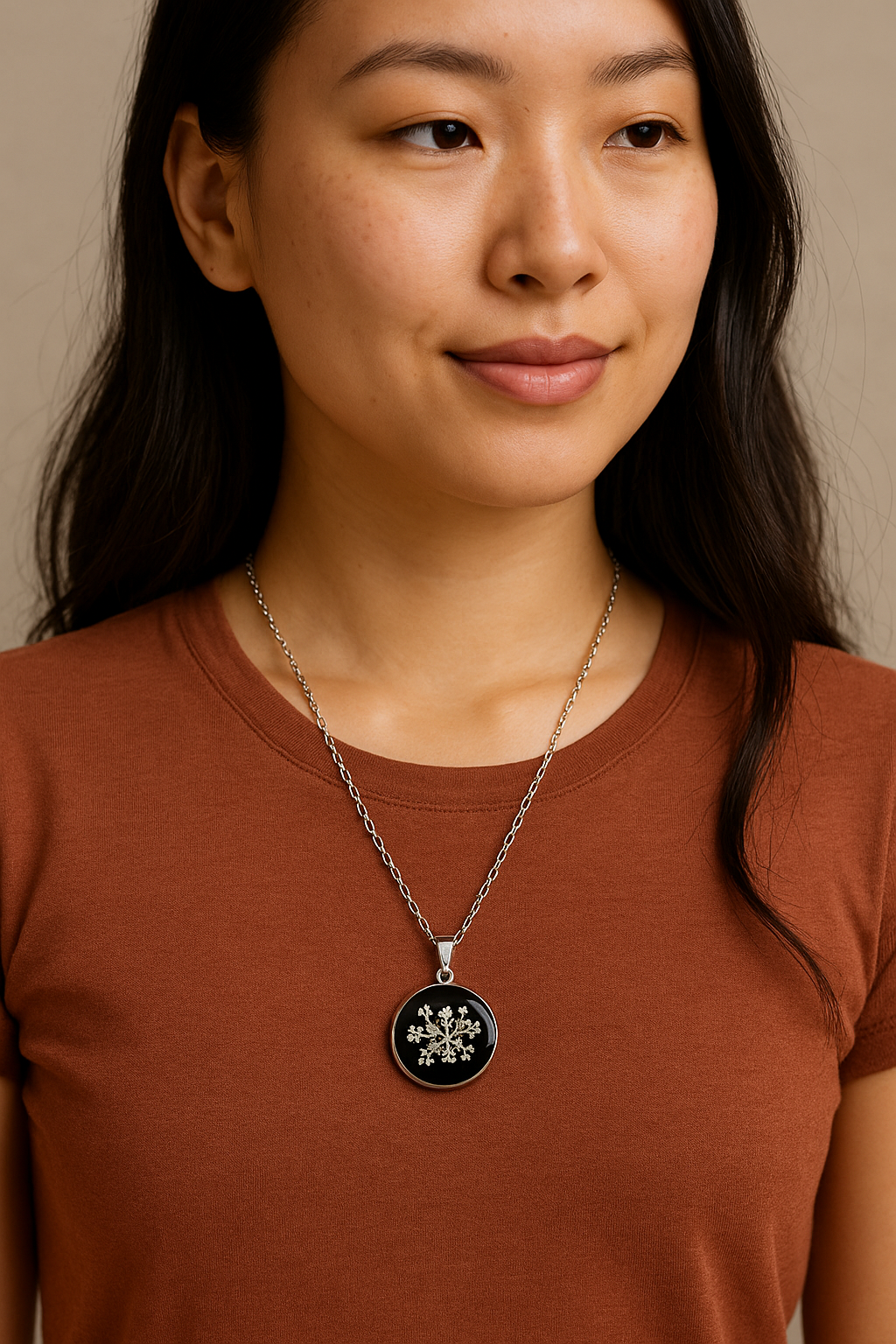 FLO's Midnight Bloom Pendant