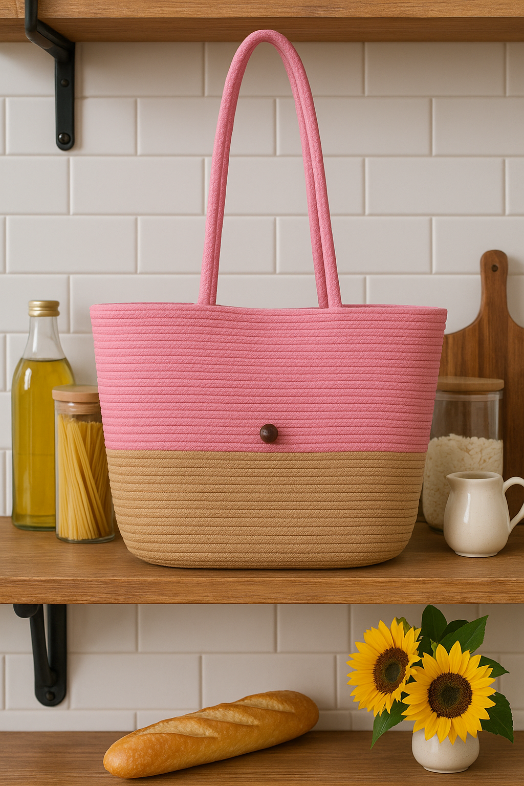 FLO's Sunset Harmony Crochet Tote