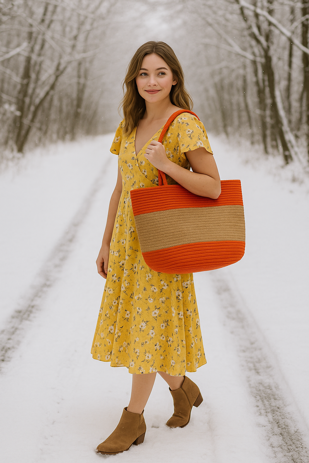 FLO's Sunset Harmony Crochet Tote