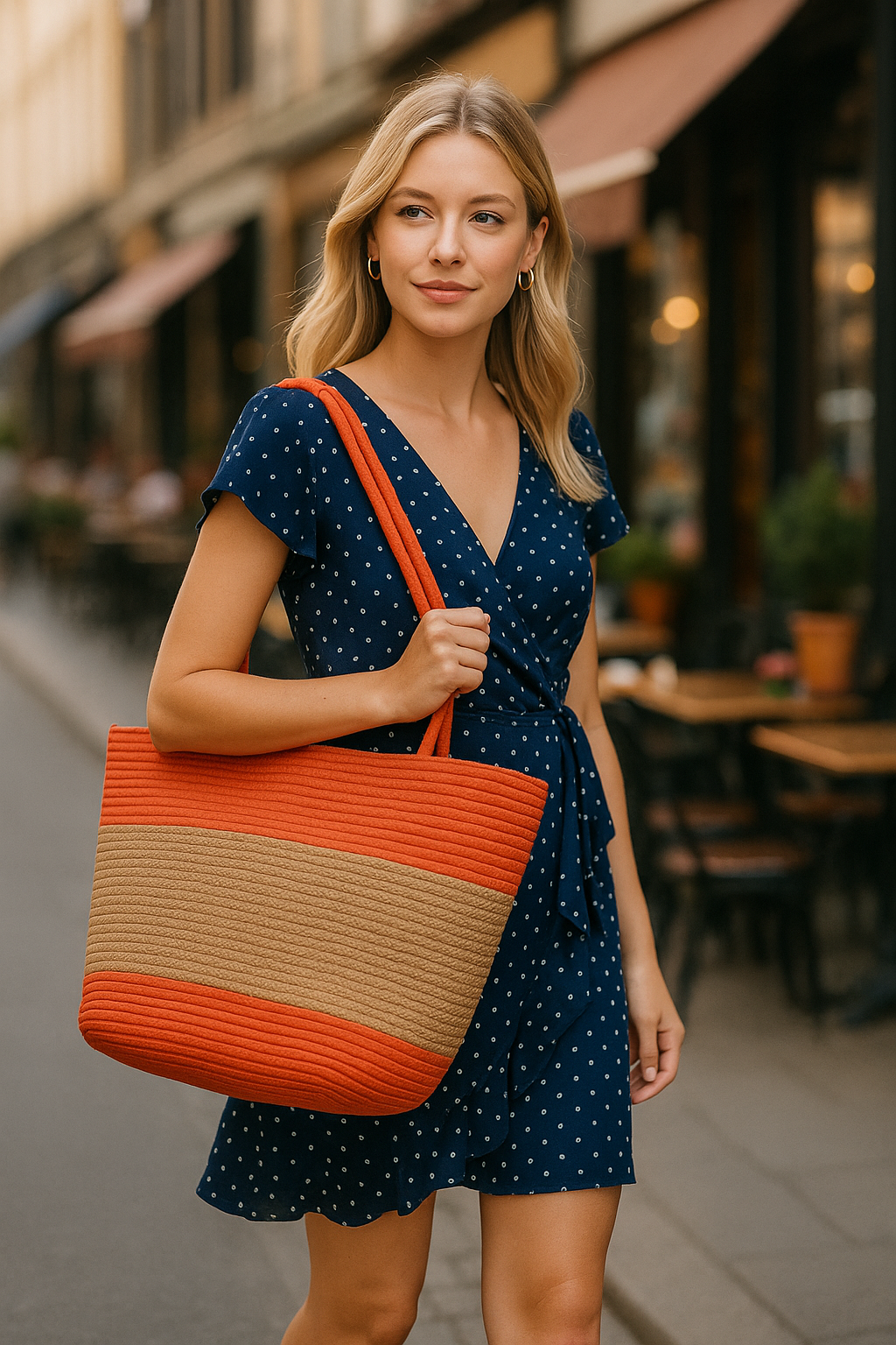 FLO's Sunset Harmony Crochet Tote