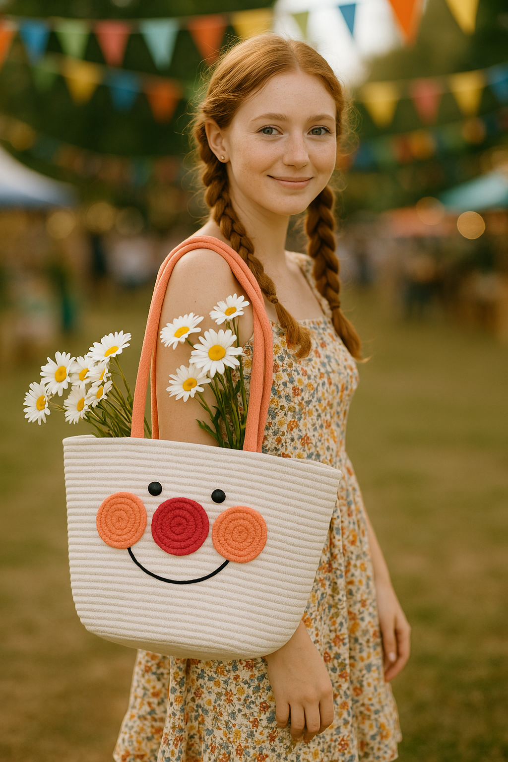 FLO's Sunny Smiles Crochet Tote