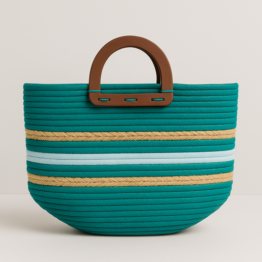 FLO's Azure Drift Crochet Tote