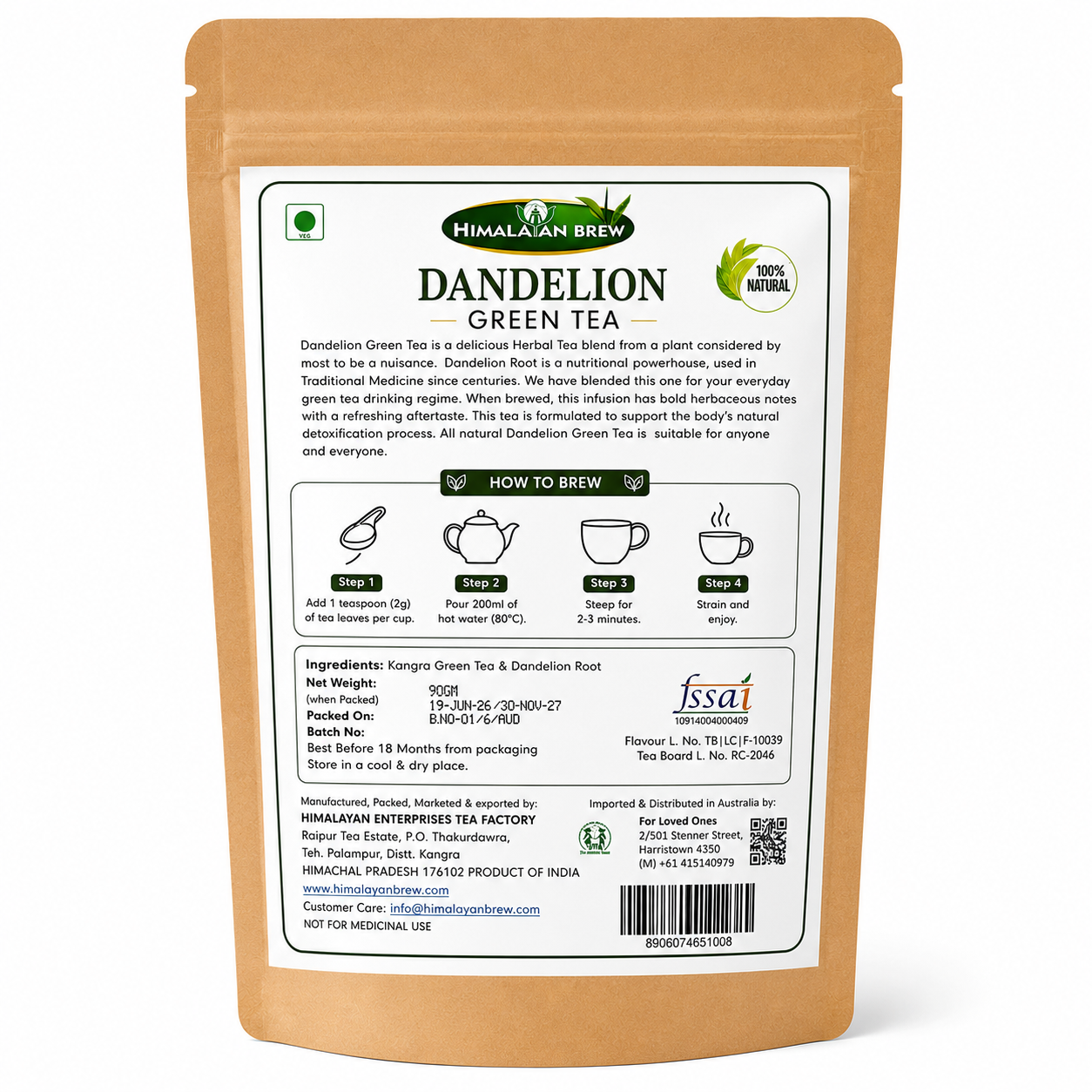 Dandelion Green Tea