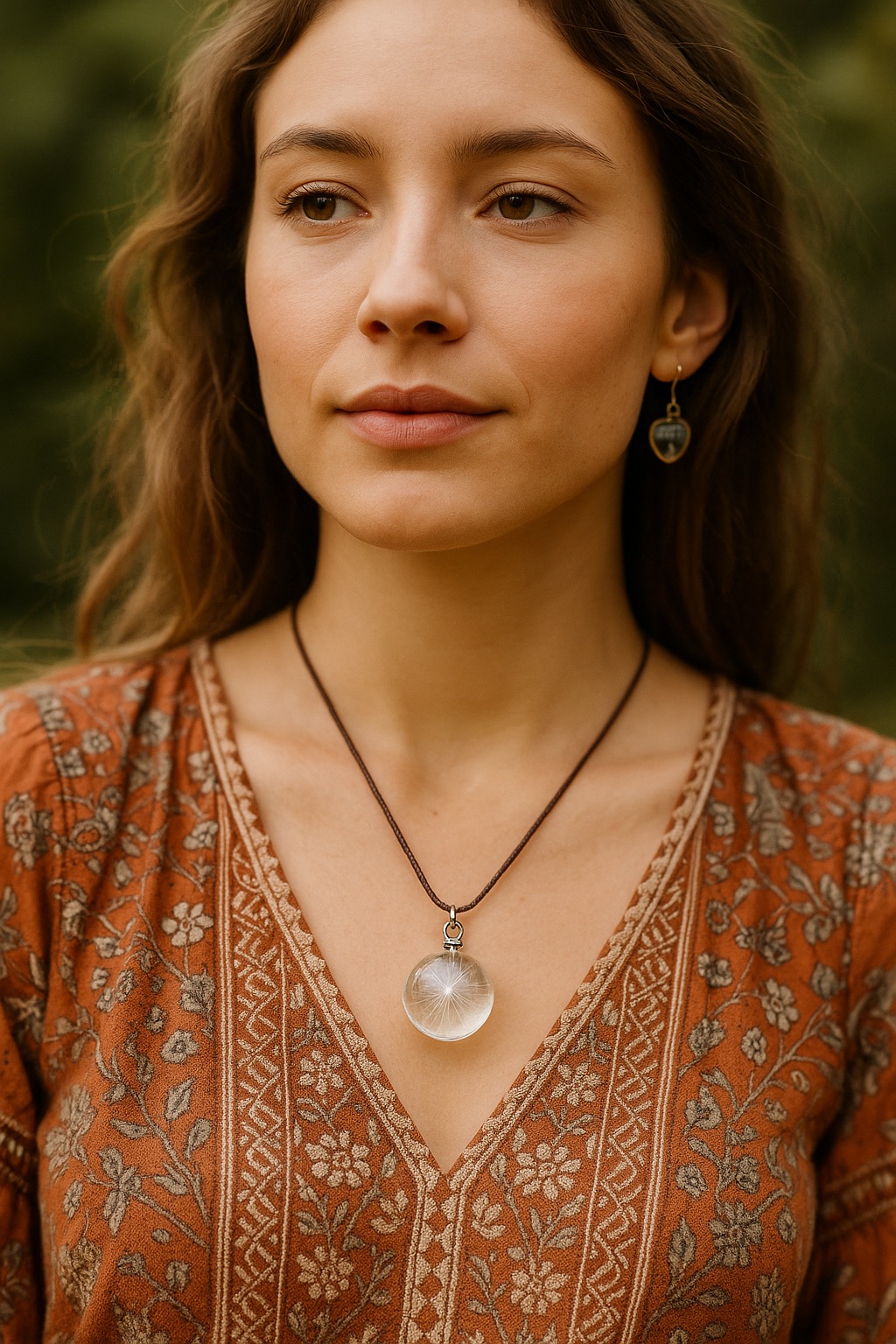 FLO's Twines of Magic Dandelion Real Seeds Necklace