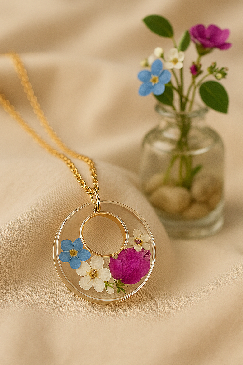 Harmony Bloom Circle Pendant