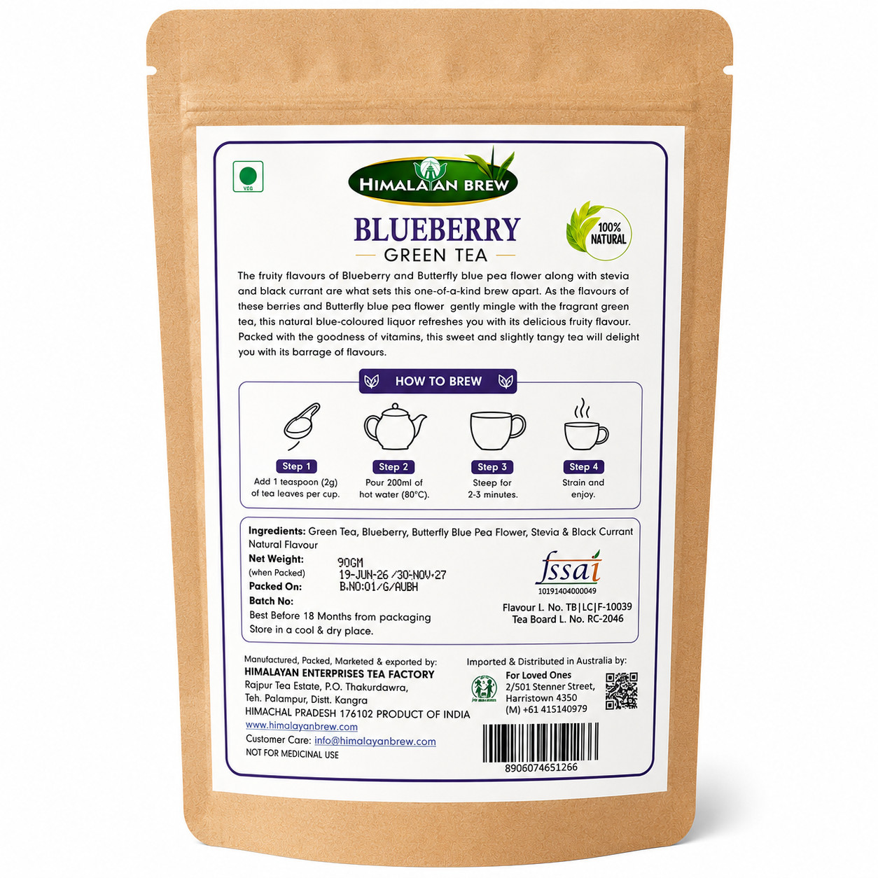 Blueberry Green Tea