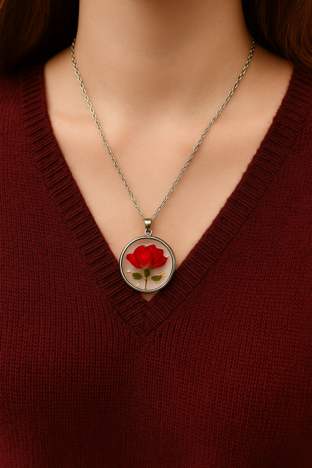 FLO's Eternal Rose Pendant