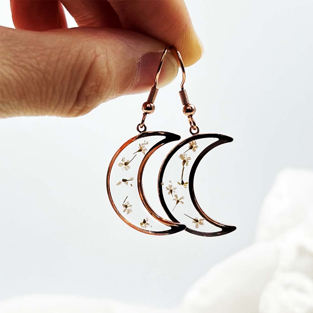 FLO's Celestial Bloom Crescent Hoops