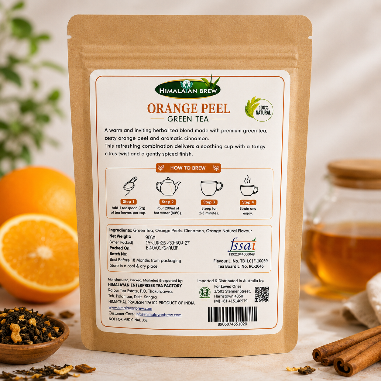 Orange Peel Green Tea