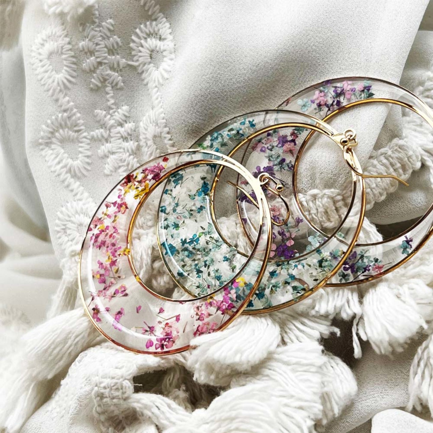 FLO's Queen’s Blossom Hoop Earrings
