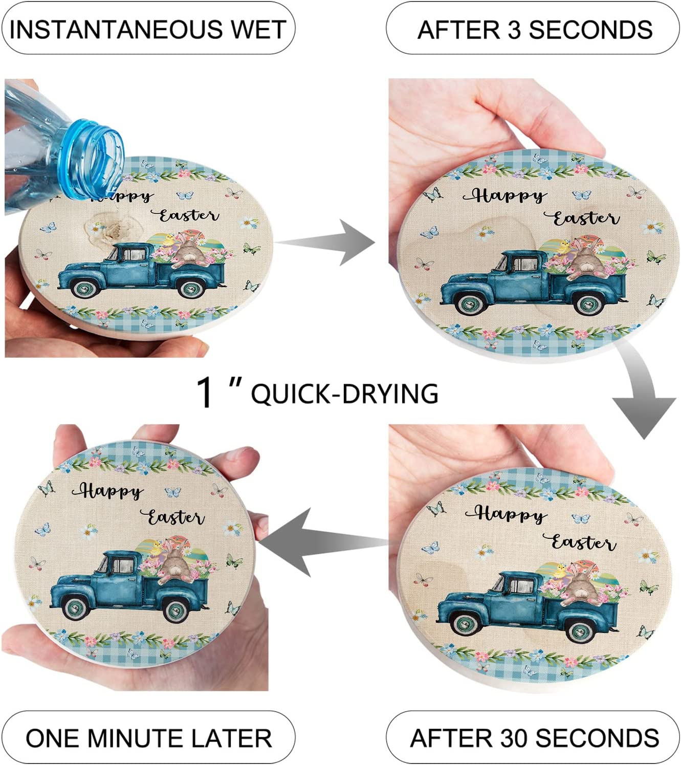 FLO's Cozy Holiday Truck Coaster