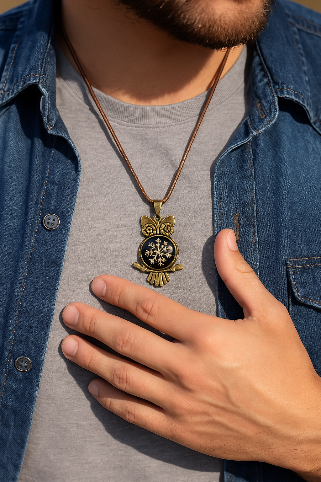 FLO's Starry Hoot Real Dried Flower Necklace