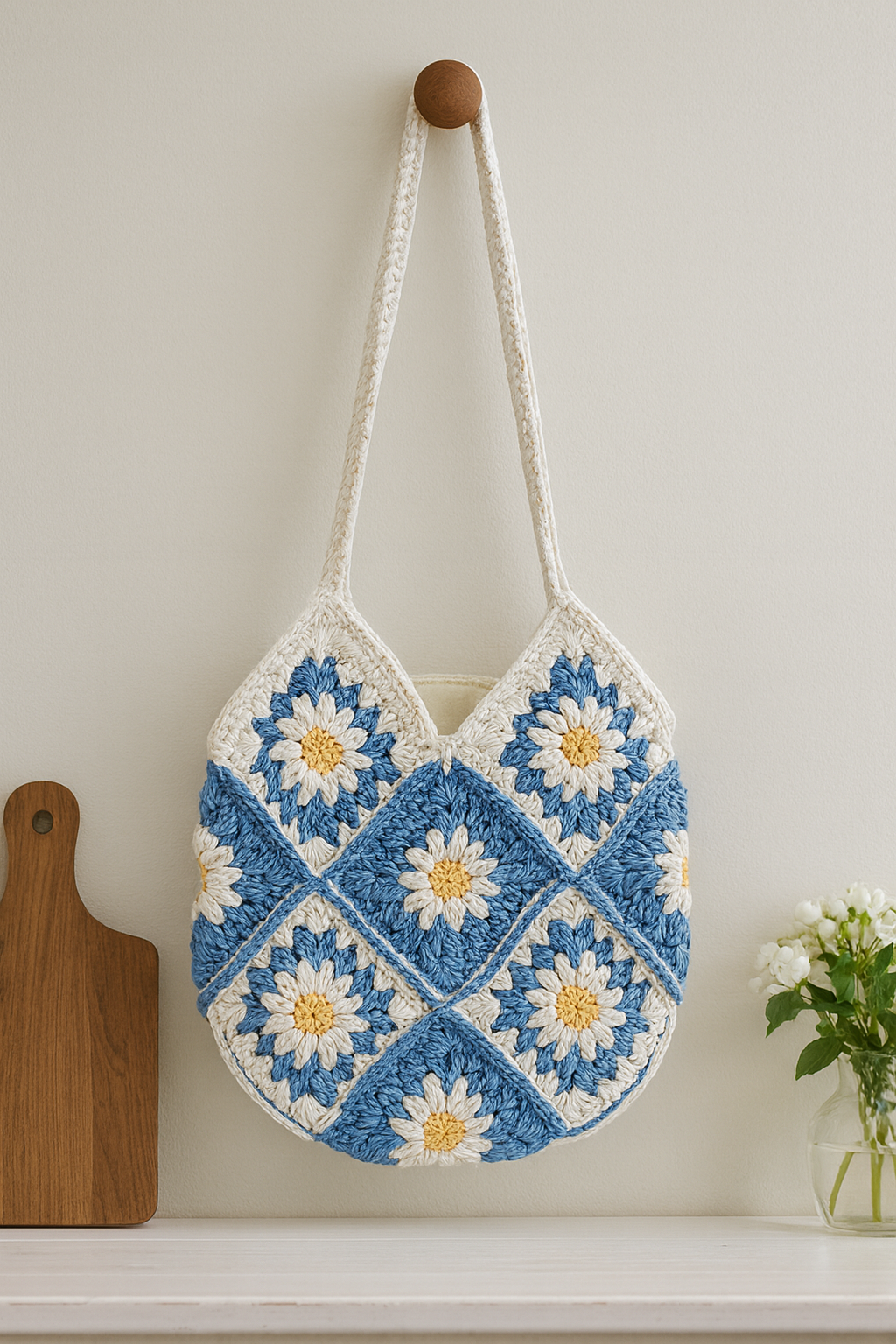FLO's Bloom Meadow Crochet Tote