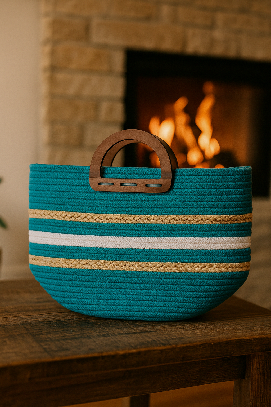 FLO's Azure Drift Crochet Tote