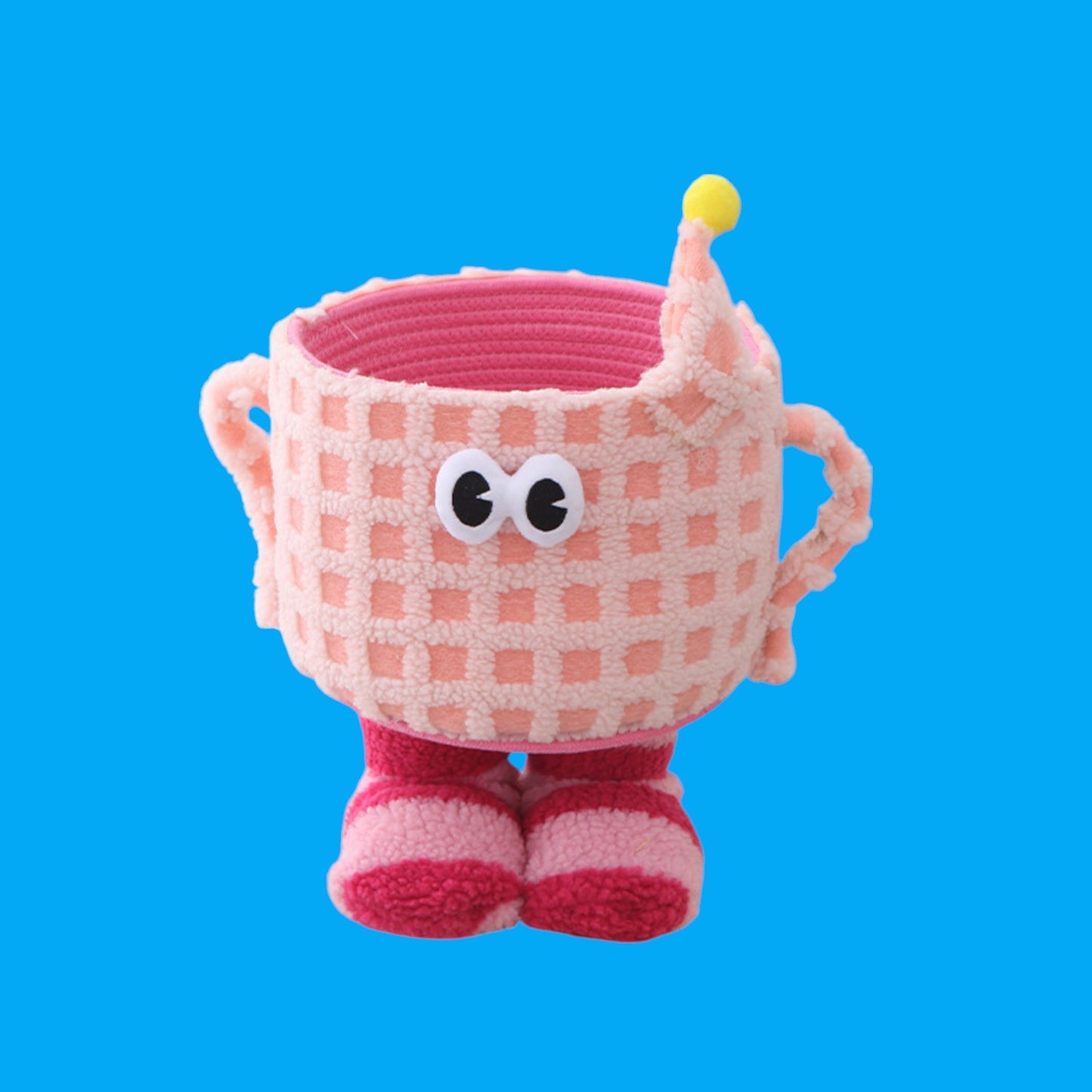 Peek-a-Boo Footed Crochet Basket