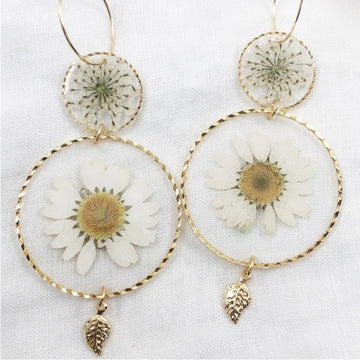 FLO's Radiant Daisy Charm Earrings