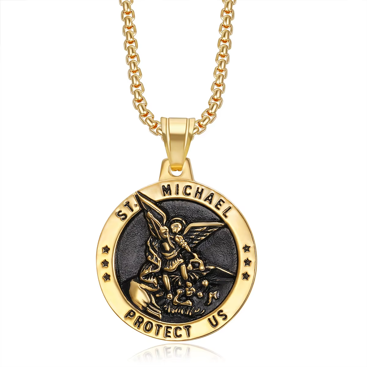 FLOs  Divine Guardian Pendant – St. Michael Protect Us