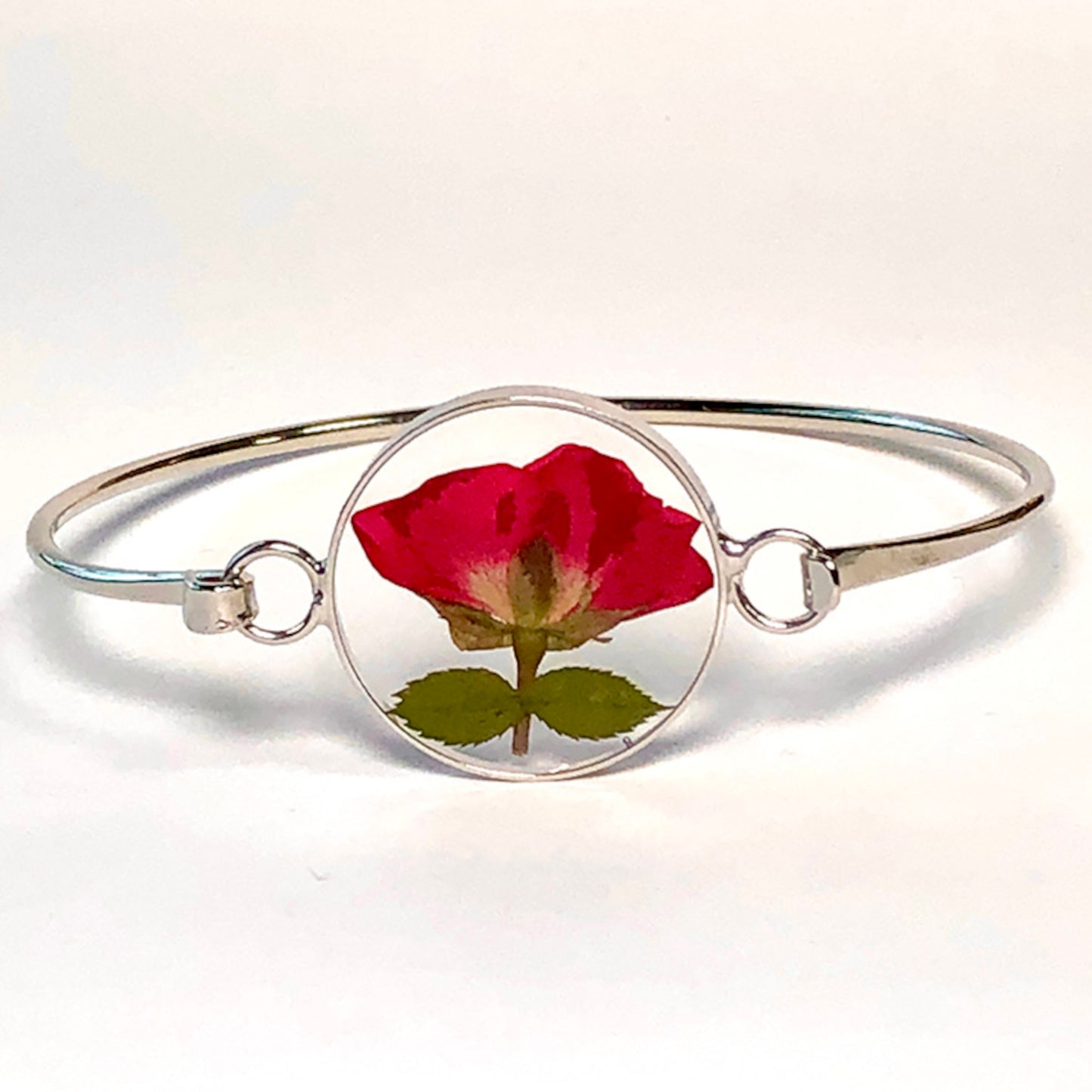 FLO's Graceful Rose Bangle Bracelet