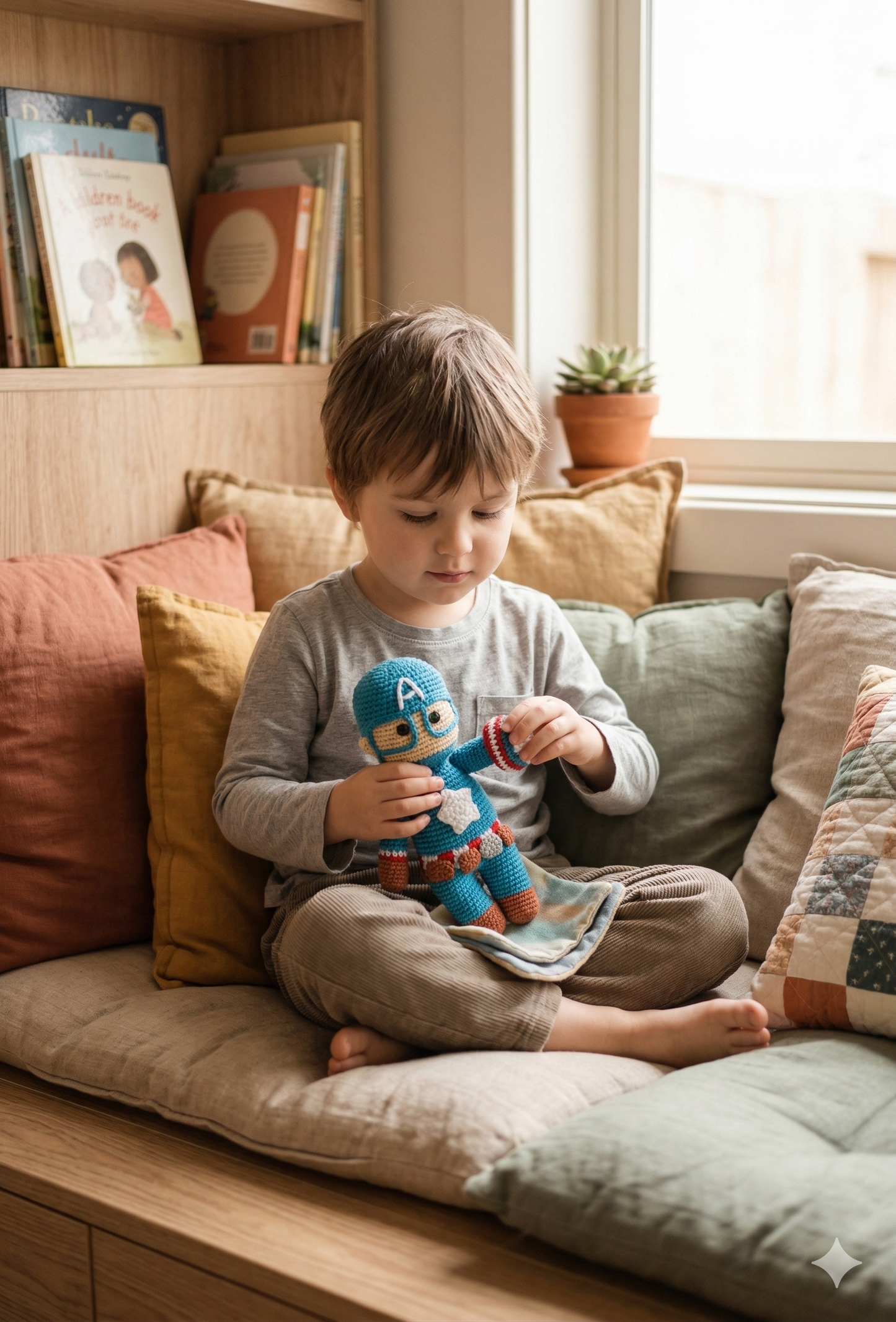 Handmade Captain Crochet Toy