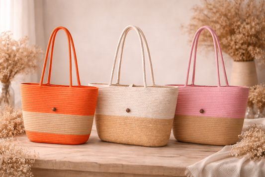 FLO's Sunset Harmony Crochet Tote