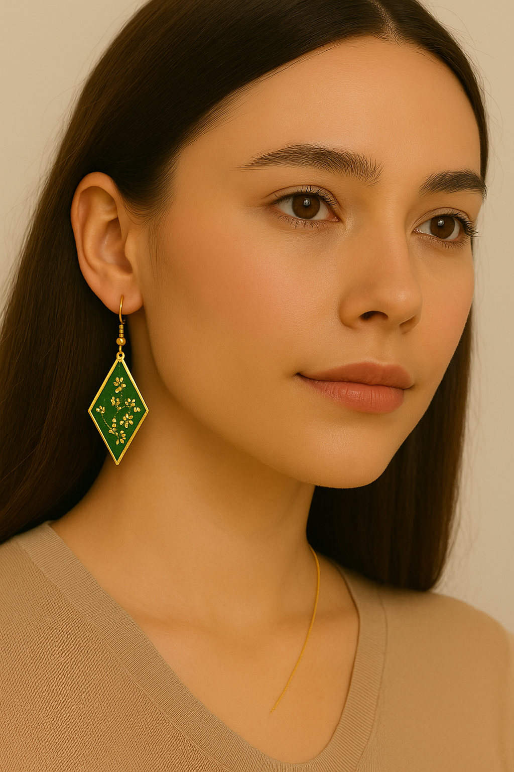 FLO's Emerald Harmony Earrings