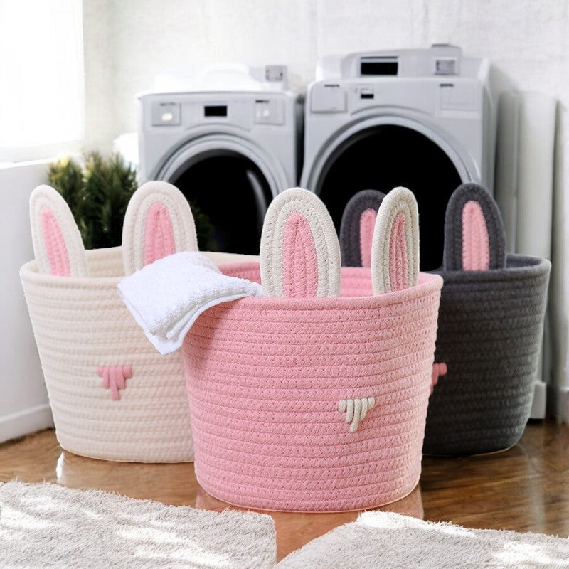 Bunny Ears Crochet Basket