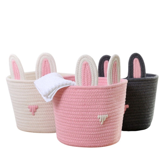 Bunny Ears Crochet Basket