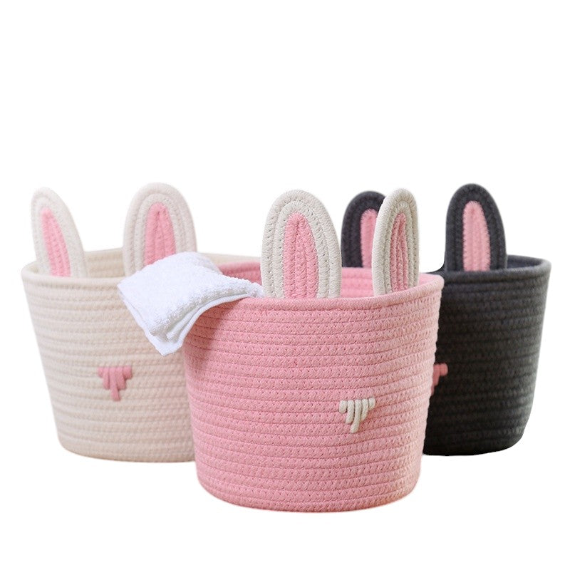 Bunny Ears Crochet Basket