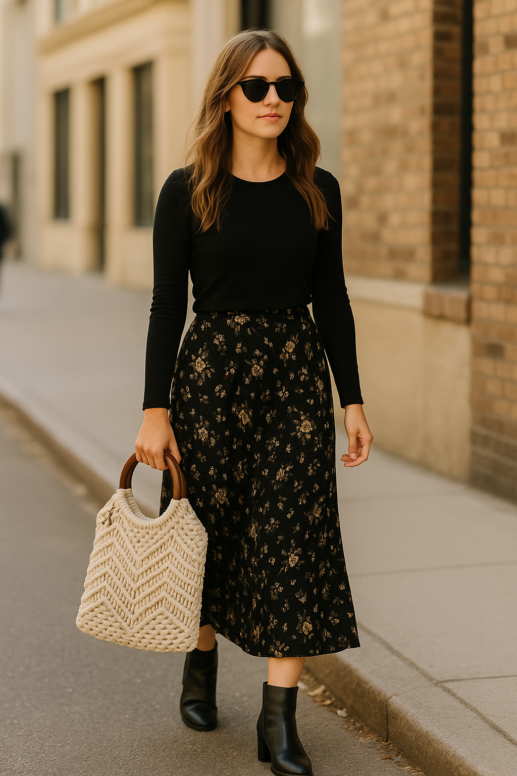 FLO's Ivory Luxe Crochet Tote