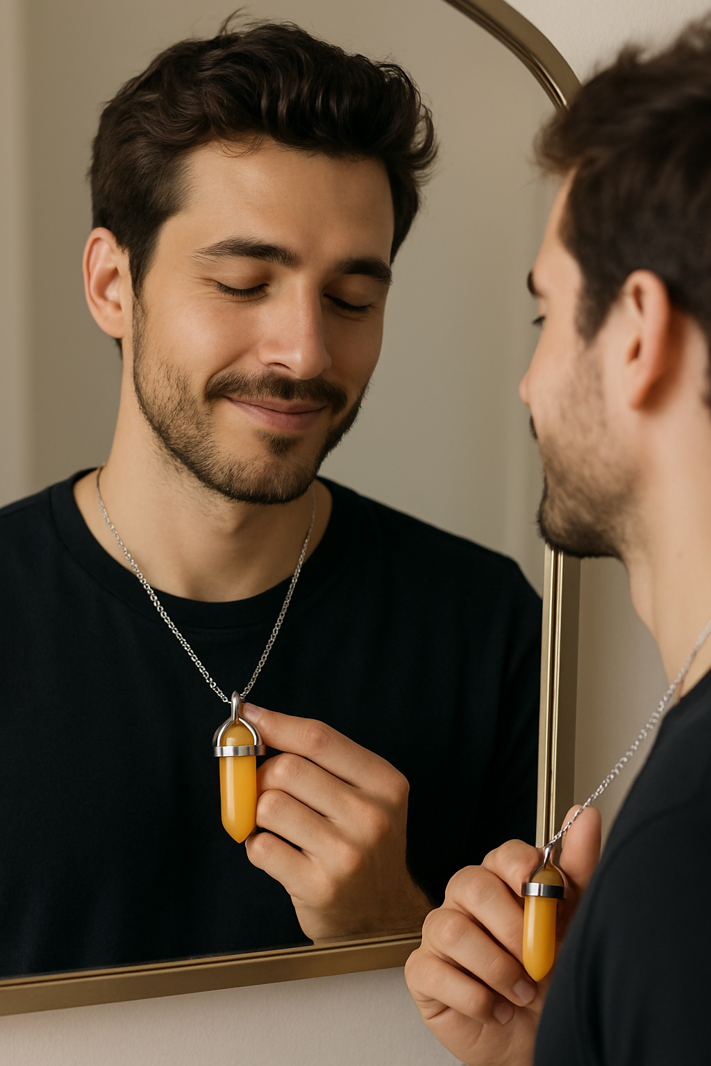 FLO's Citrine HexAura Pendant