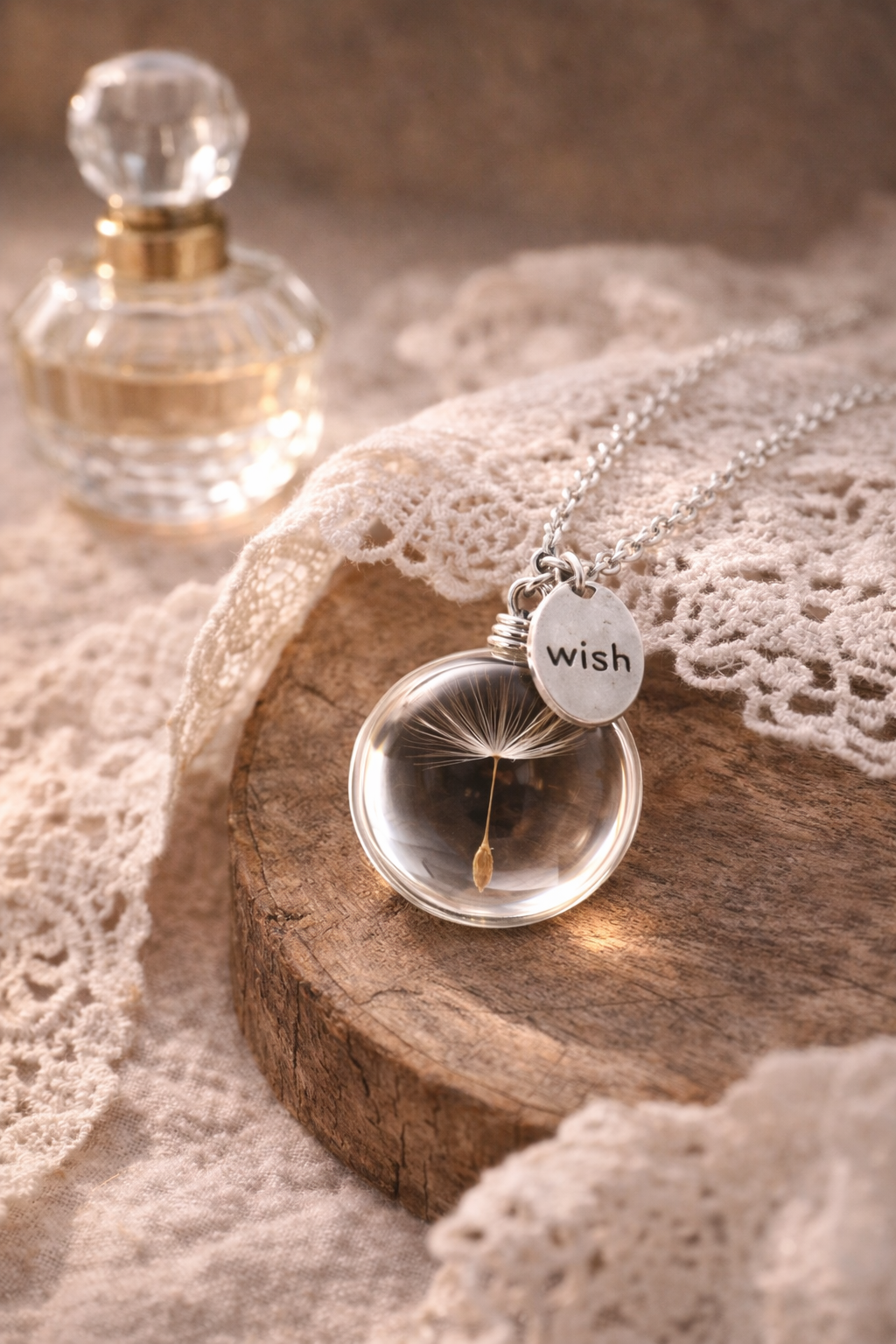 FLO’s MoonWish Dandelion Orb Pendant
