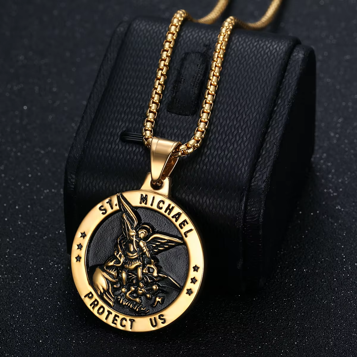FLOs  Divine Guardian Pendant – St. Michael Protect Us
