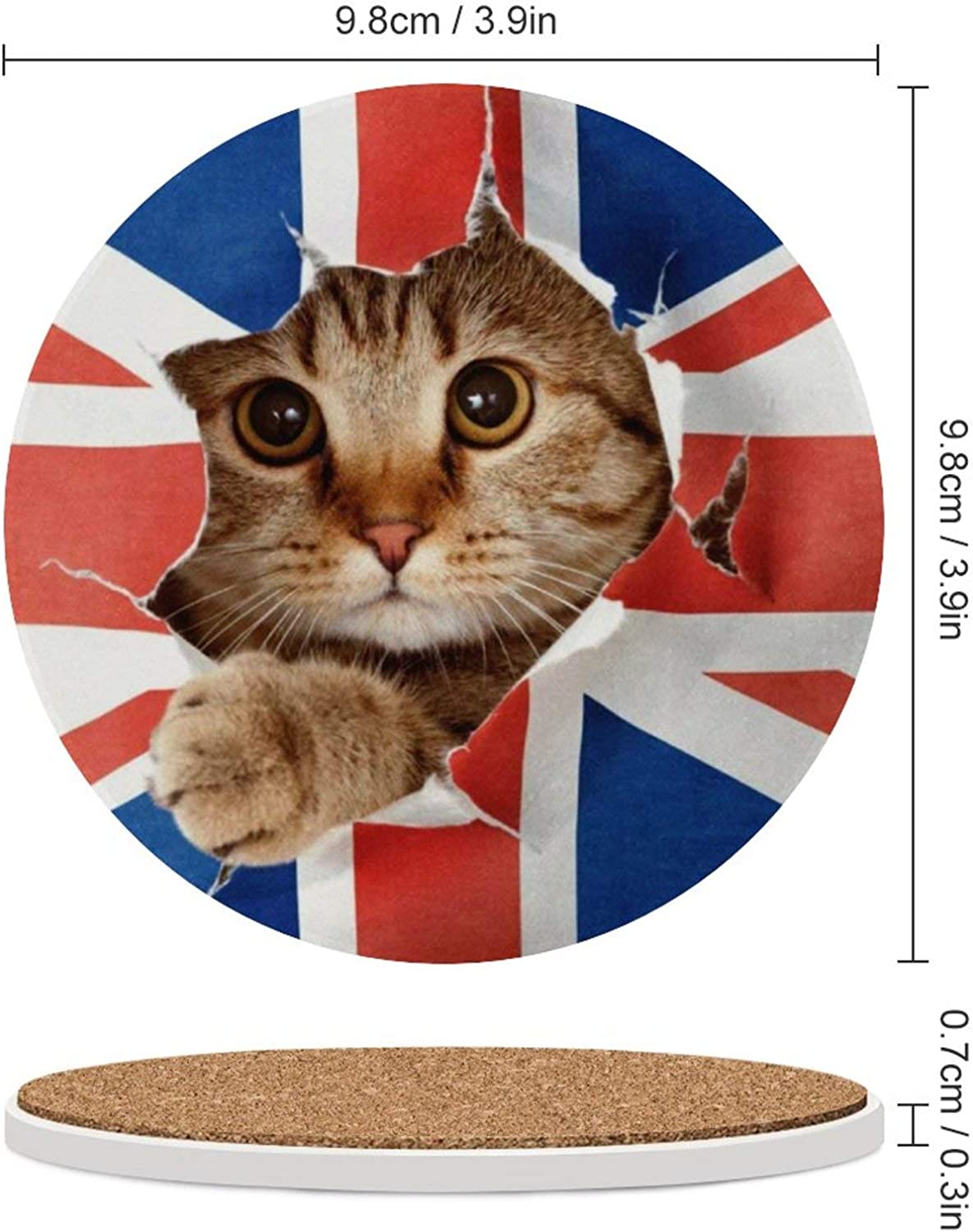 FLO's British Cat Love Coaster