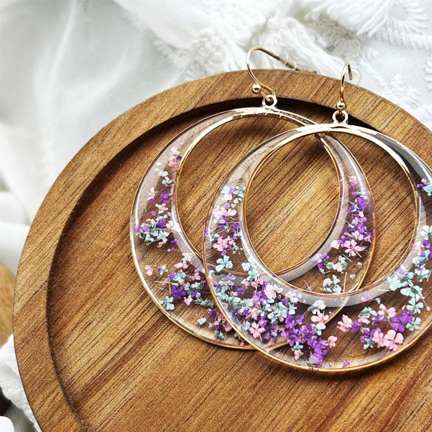 FLO's Queen’s Blossom Hoop Earrings