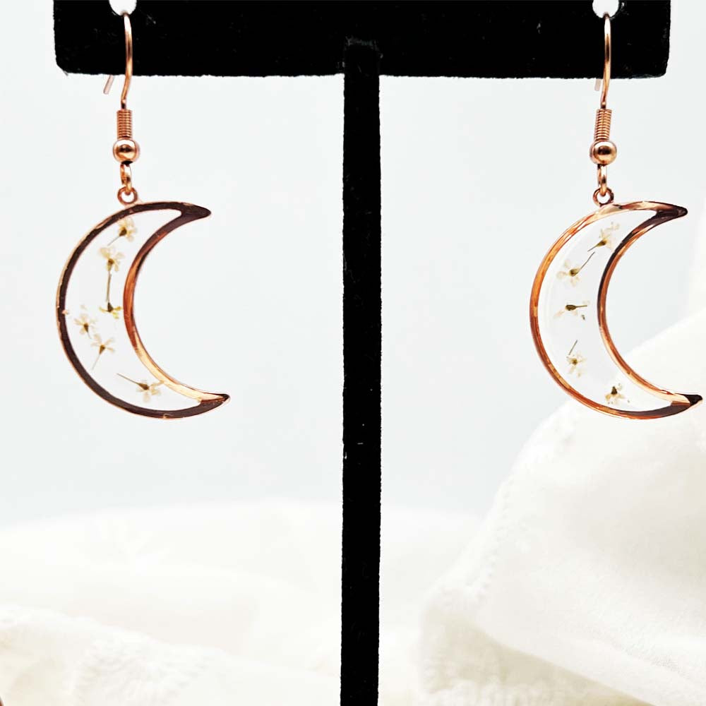 FLO's Celestial Bloom Crescent Hoops