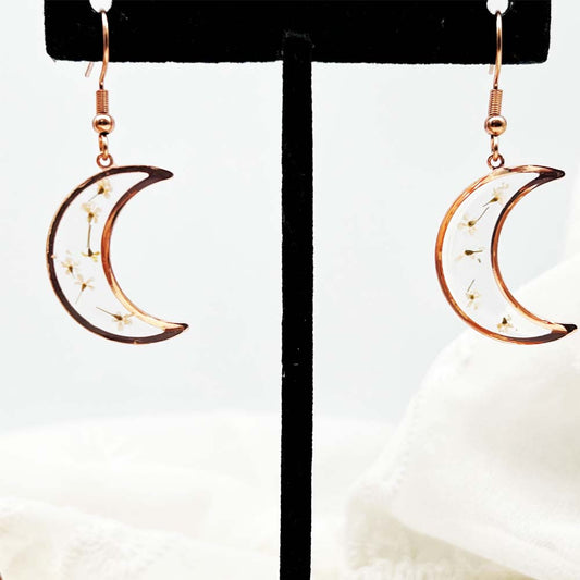 FLO's Celestial Bloom Crescent Hoops