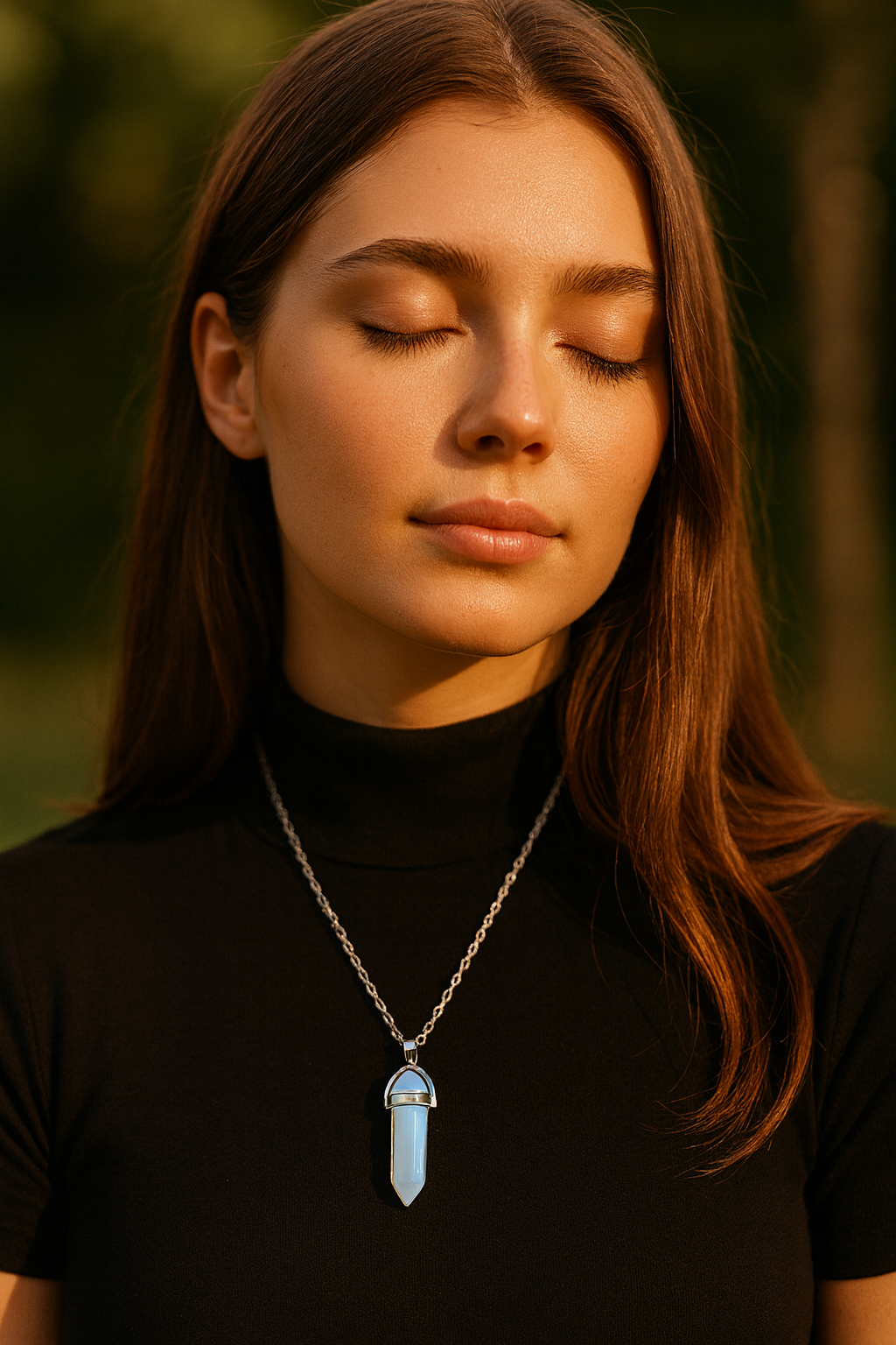 FLO's Moonstone HexAura Pendant