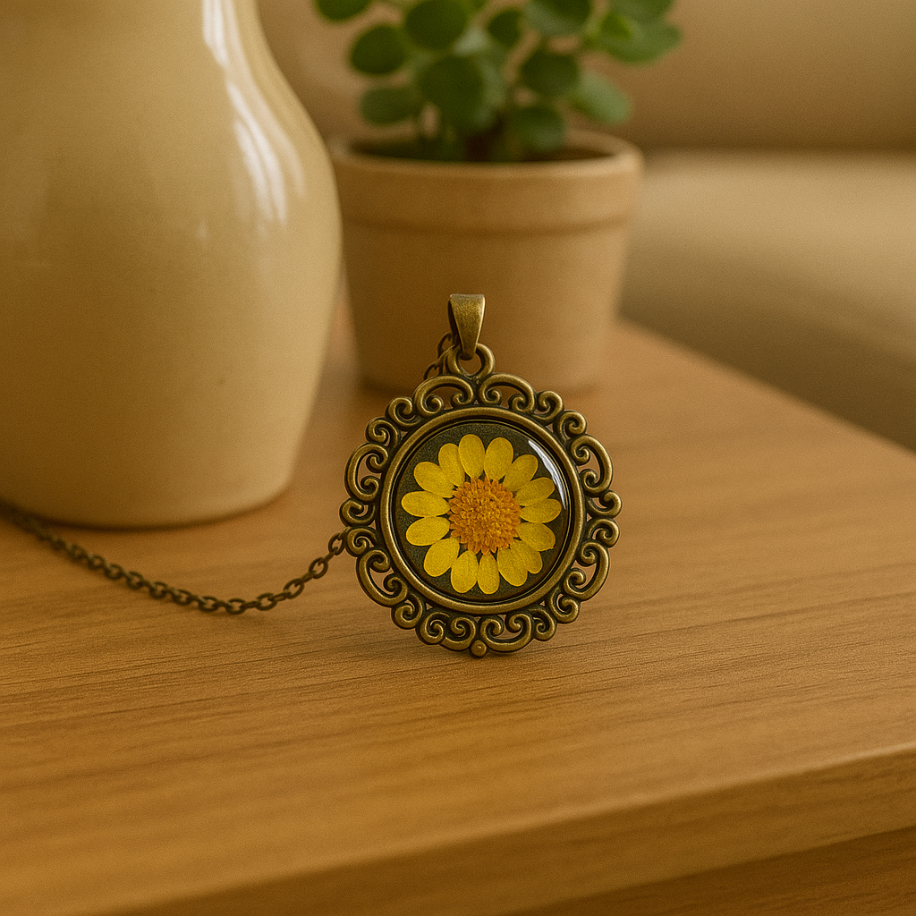 FLO's Runic Souvenir Real Dried Flower Necklace