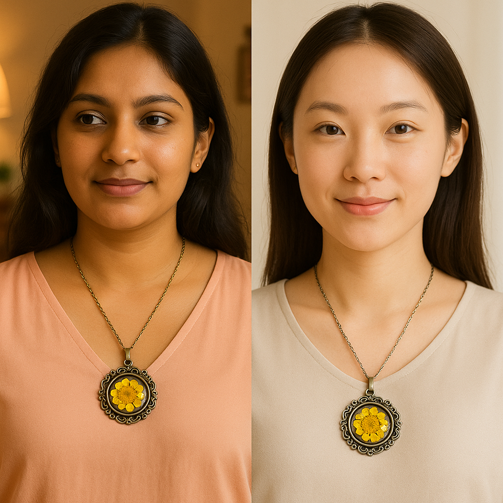 FLO's Runic Souvenir Real Dried Flower Necklace
