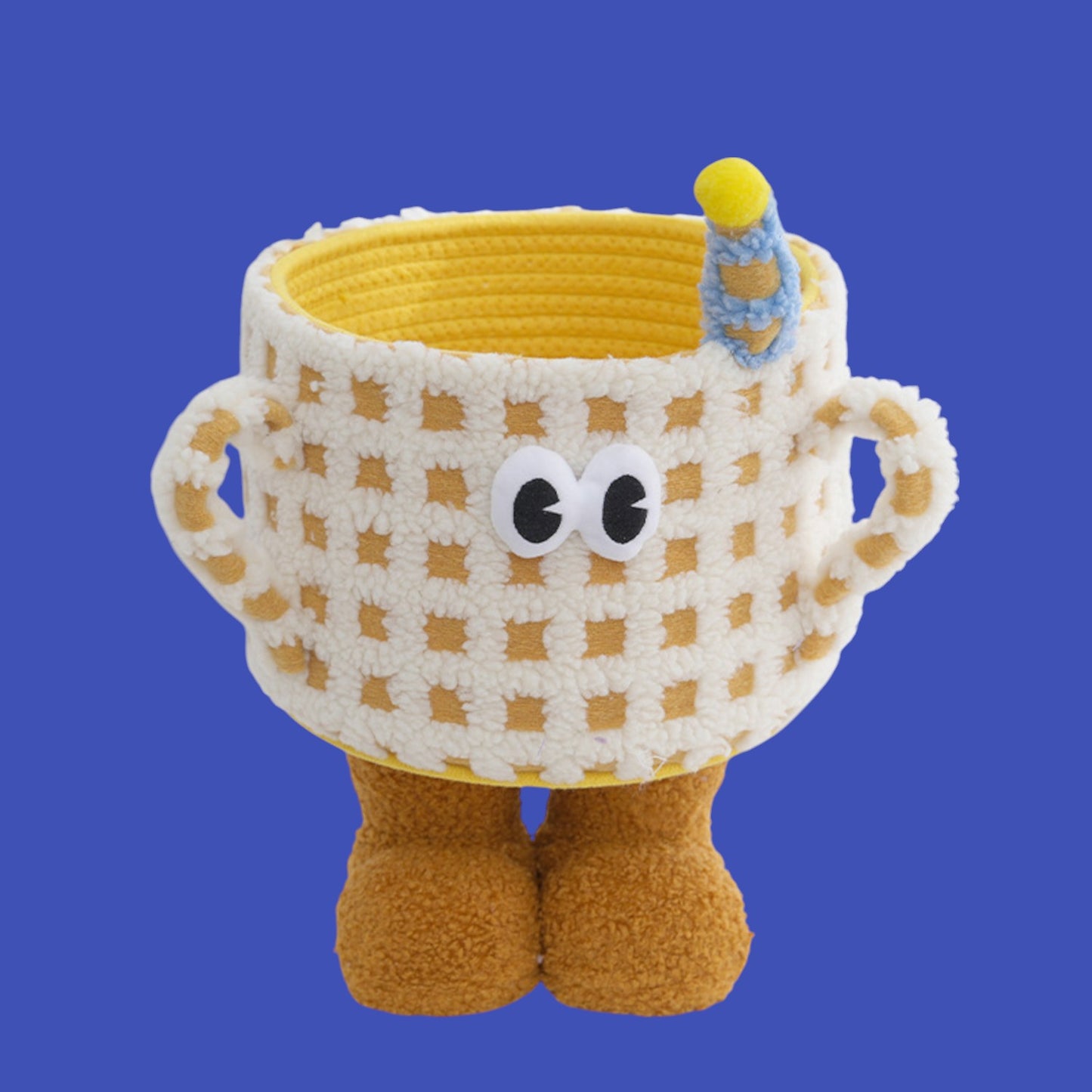 Peek-a-Boo Footed Crochet Basket