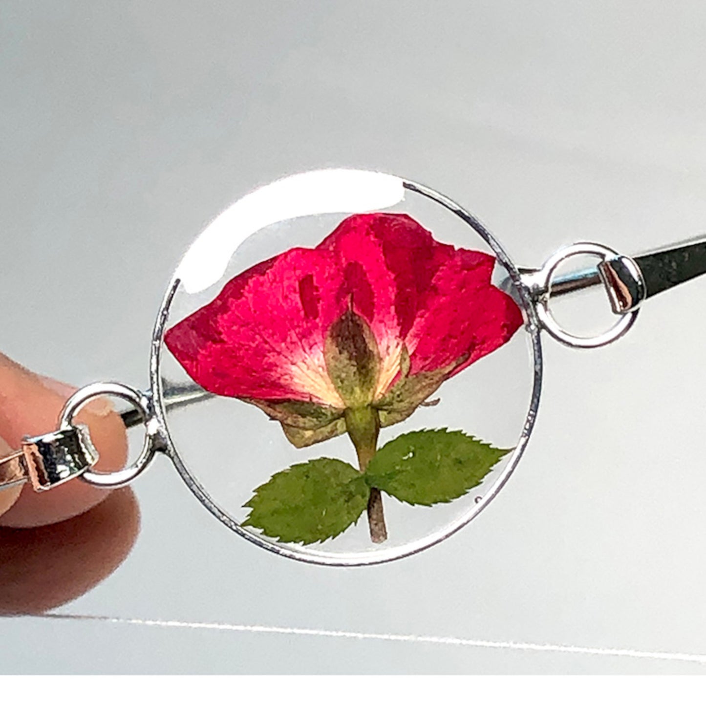 FLO's Graceful Rose Bangle Bracelet